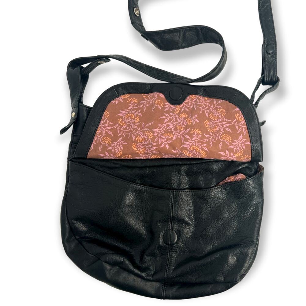 Hobo International Elaina II Genuine Leather Shoulder Flap Hobo Bag Luxury - Picture 4 of 6